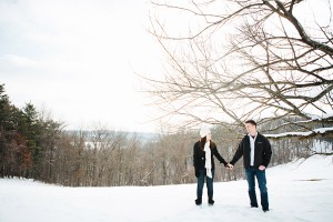 Pittsburgh Engagment Photos Snow