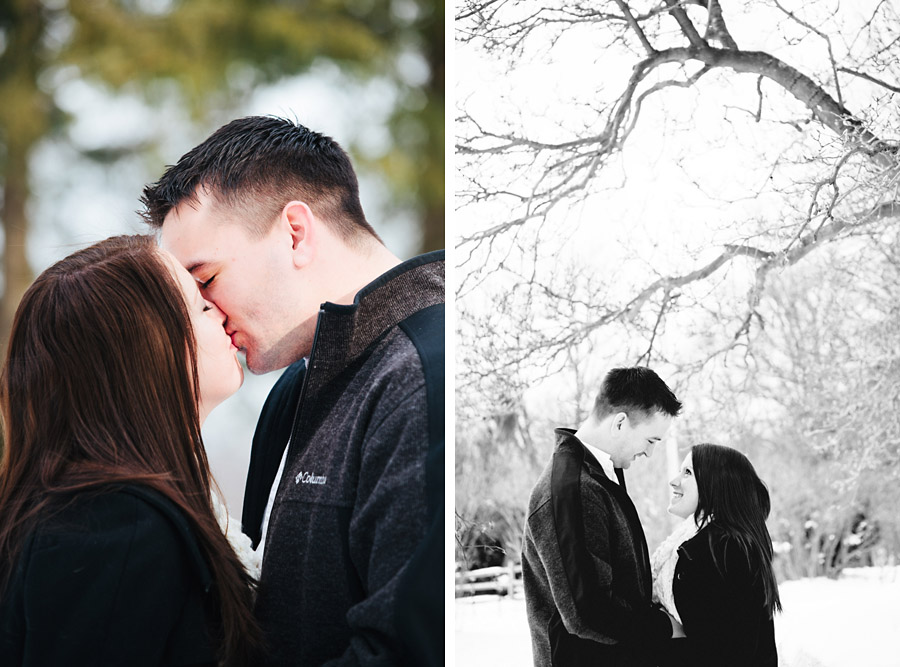 Snowy Engagement Portraits