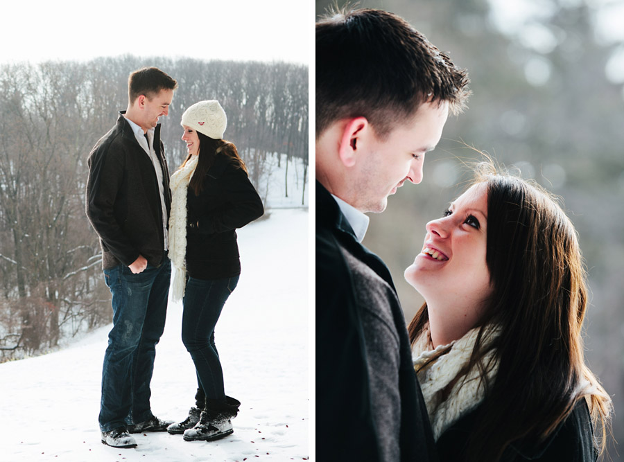Snowy Engagement Photos